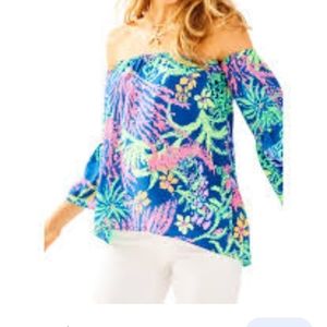 Lilly pulitzer top size medium multicolor